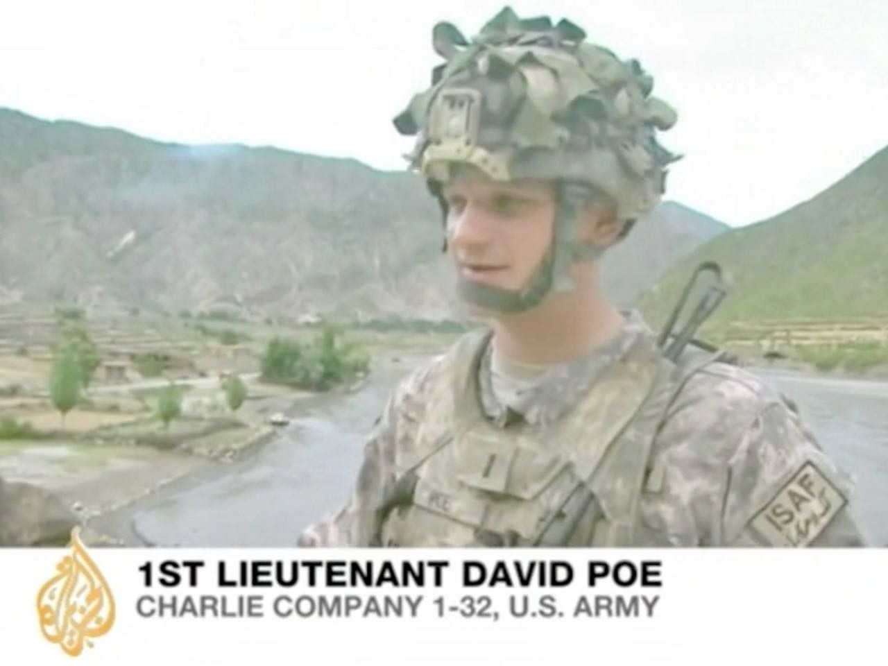 1st Lieutenant David Poe Charlie Company 1-32 U.S. Army