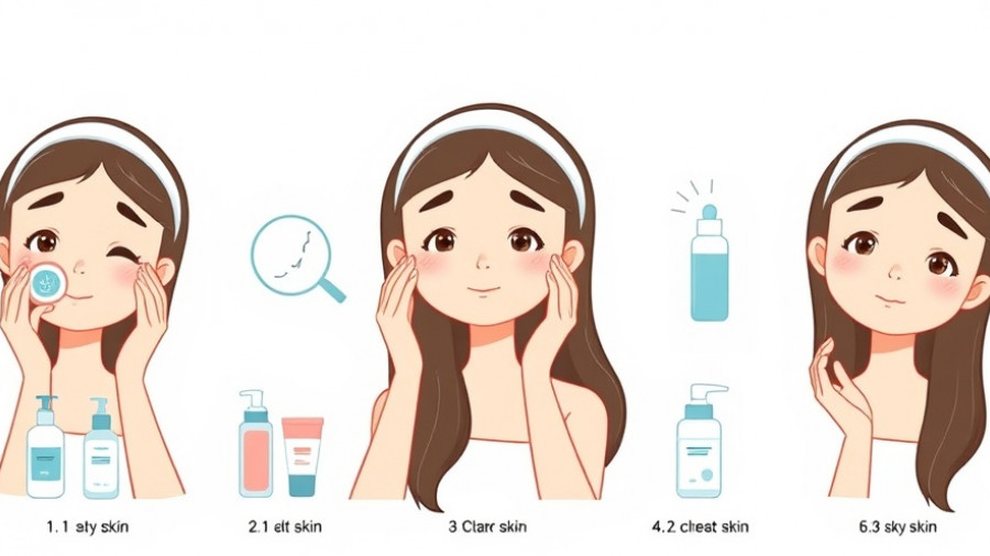 Illustration showing different types of facial masks for radiant skin.