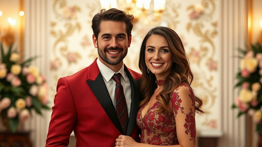 Celebrity pair smiling and a woman in spotlight, celebrity gossip.