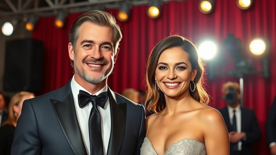 Celebrity pairs at event, Maya Hawke nepotism audition text overlay.