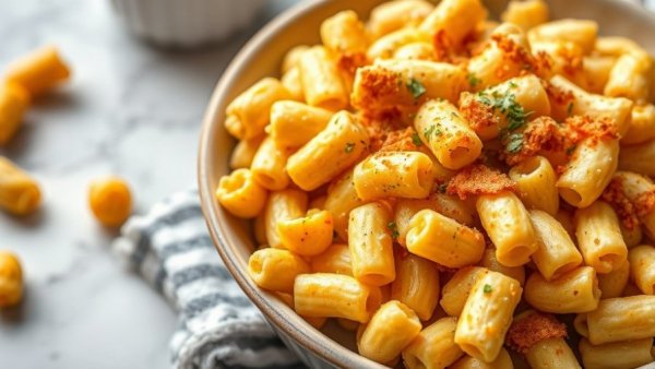 Crispy golden mac and cheese - Friendsgiving food ideas.