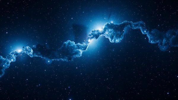 Cosmic shifts 2025: Mysterious star cluster in deep space, glowing brightly.