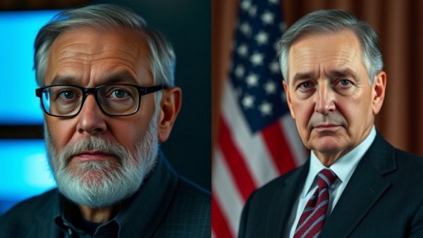 David Letterman slams Donald Trump in contrasting portraits.