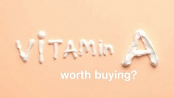 Best Retinol Skin Products: Vitamin A message with skincare theme.