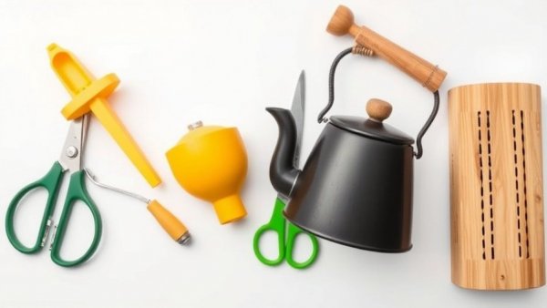 Affordable kitchen gadget gifts under $50 featuring vibrant tools.