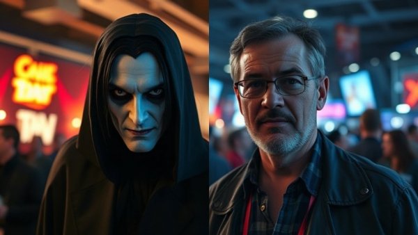 Pedro Pascal Buffy the Vampire Slayer contrast image, vampire and casual figure.