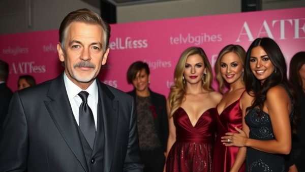 Chris Noth and Sarah Jessica Parker with castmates pose at events.