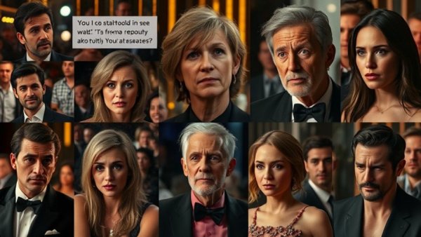 Celebrities disappointment at awards; emotional reactions highlighted.