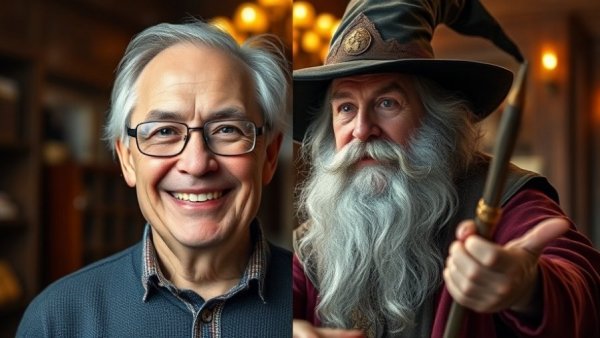 John Lithgow casting controversy with Dumbledore image split.