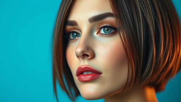 Stylish woman with name spellings overlay, celebrity name spelling.