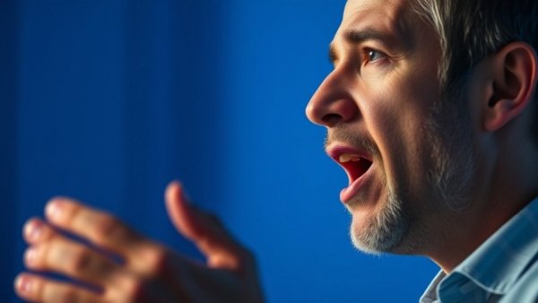 Close-up of a man speaking on Revolution Health Radio backdrop, Ozempic and Metabolic Health.