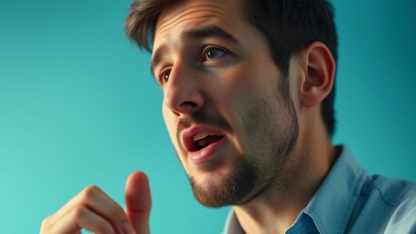 Close-up of a man speaking on health radio show, fibermaxxing related.