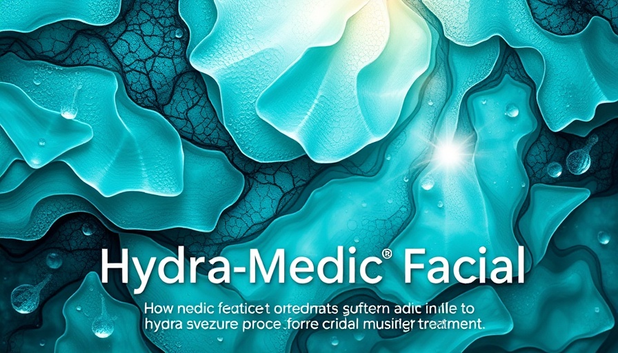 Hydra Medic® Facial for Oily Problem Skin abstract sea textures.