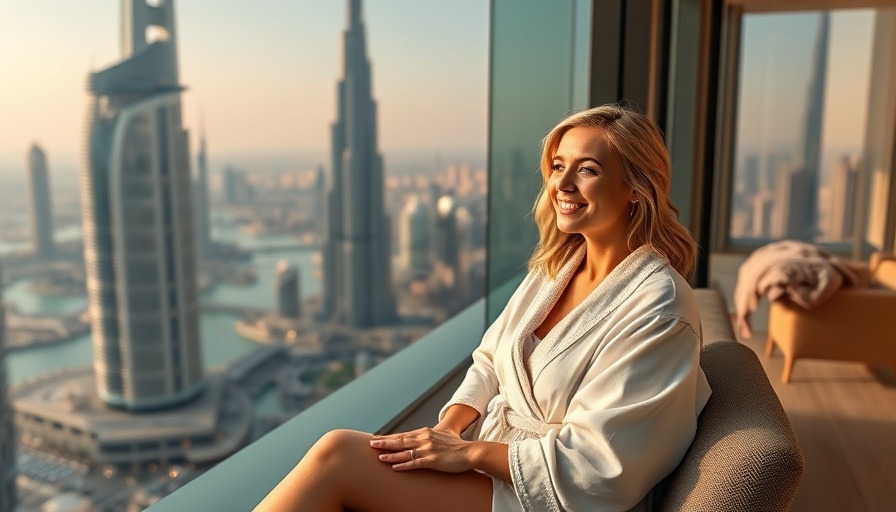 Luxurious spa experience overlooking Dubai's skyline