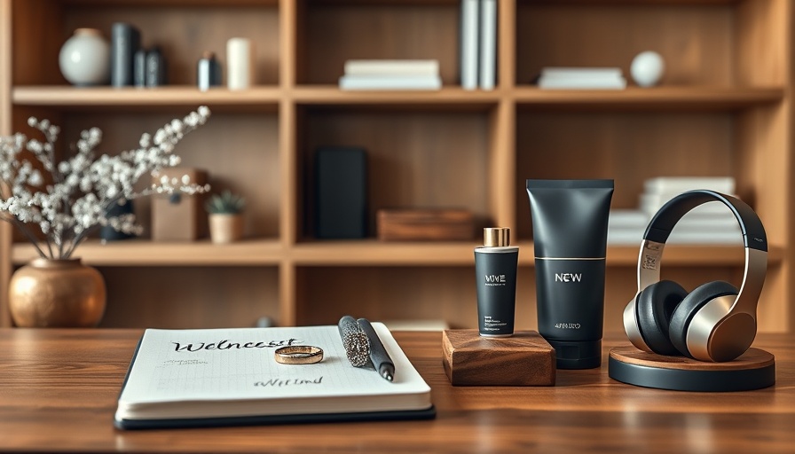 Elegant wellness gifts for Father's Day 2025 including digital notebook, rings, skincare, and headphones.