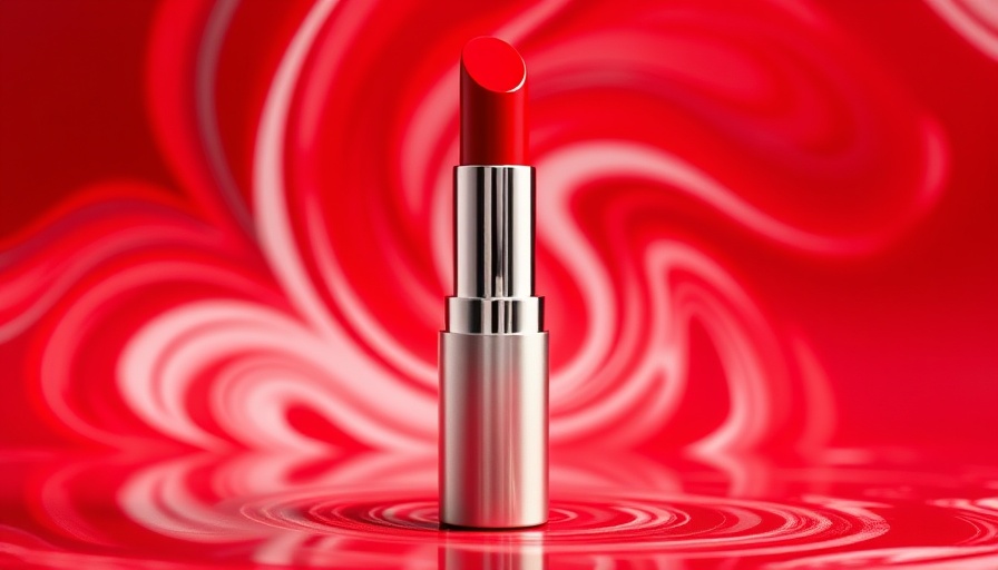 Vibrant red lipstick representing lip filler benefits