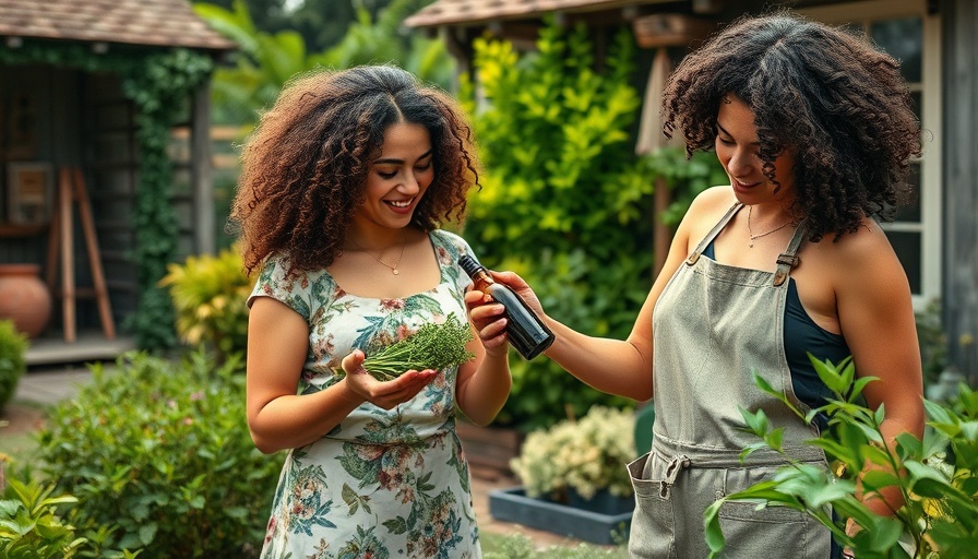 Women practicing healing rituals wellness in a lush garden setting.