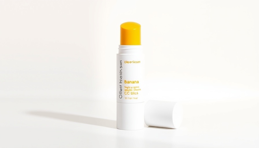 Ole Henriksen Banana Bright Vitamin CC Stick with cap off for review.