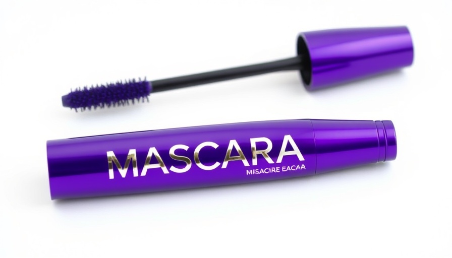 Sleek Kosas Soulgazer Mascara with cap removed on white background.