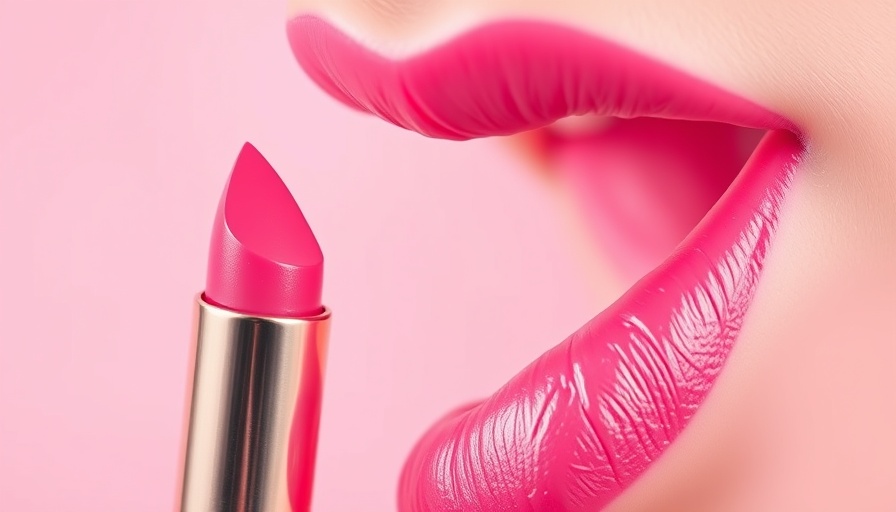Daily habits for beautiful lips: lipstick heart art.
