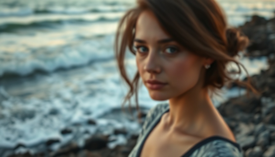 Calm woman by the ocean, sunset waves, 7 habits that can change your life.