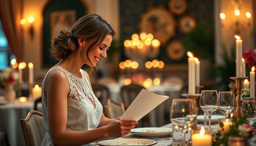Woman discussing plated dinners vs buffet for weddings