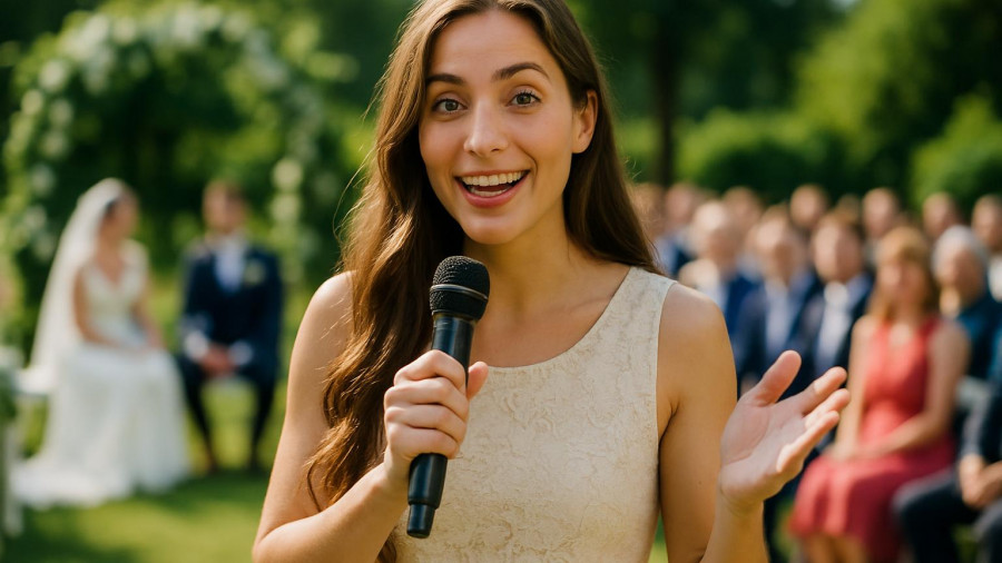 Bridal expert shares essential wedding planning tips outdoors.