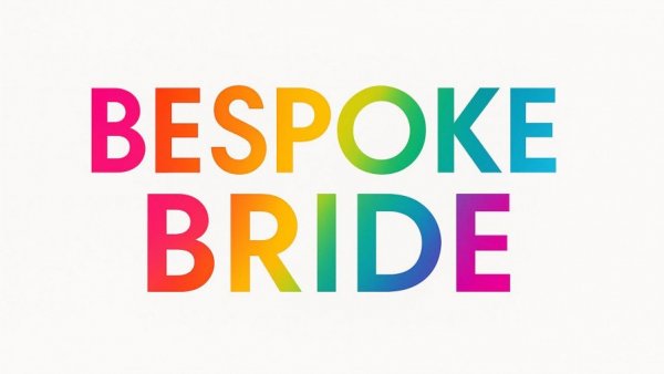 Colorful Bespoke Bride logo with modern typography