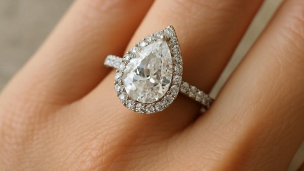 Elegant engagement ring on hand from best jewelers 2026.
