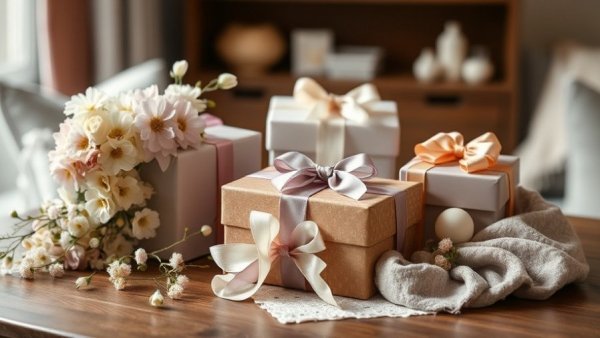 Elegantly arranged gift collection for older women.