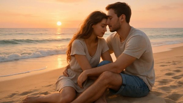 Serene couple planning a wedding in the Philippines.