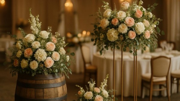 Elegant wedding decor ideas with floral designs for ceremony inspiration.