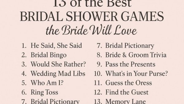 13 of the Best Bridal Shower Games the Bride Will Love