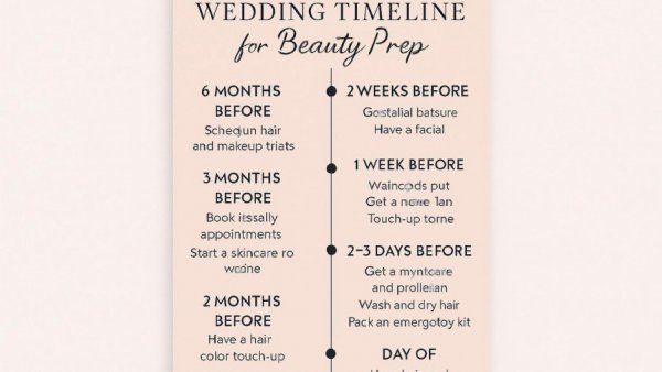 The Ultimate Wedding Timeline for Beauty Prep