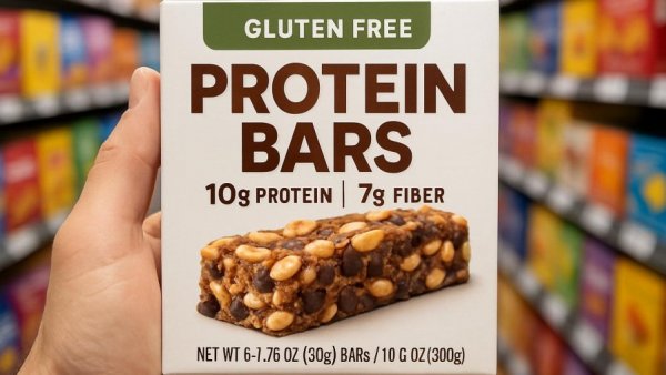 Protein snacks for weddings and bridal parties in grocery store.