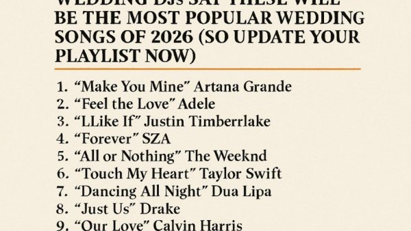 Wedding DJs Say These Will Be the Most Popular Wedding Songs of 2026 (So Update Your Playlist Now)