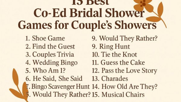 15 Best Co-Ed Bridal Shower Games for Couple’s Showers
