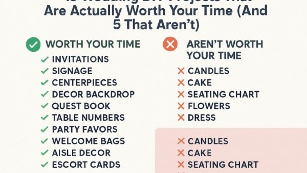 13 Wedding DIY Projects That Are Actually Worth Your Time (And 5 That Aren’t)