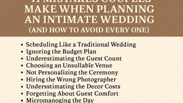 11 Mistakes Couples Make When Planning an Intimate Wedding (and How to Avoid Every One)