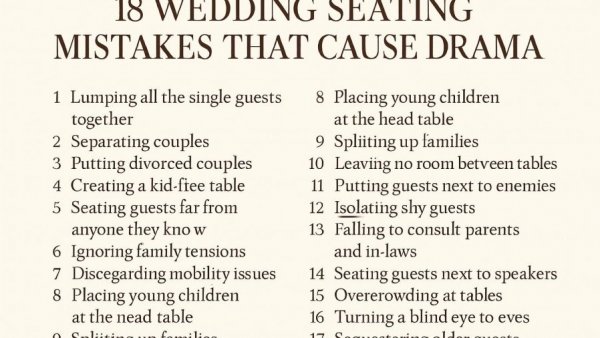 18 Wedding Seating Mistakes That Cause Drama
