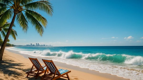 Torremolinos beach ideal for a Malaga bachelorette party.