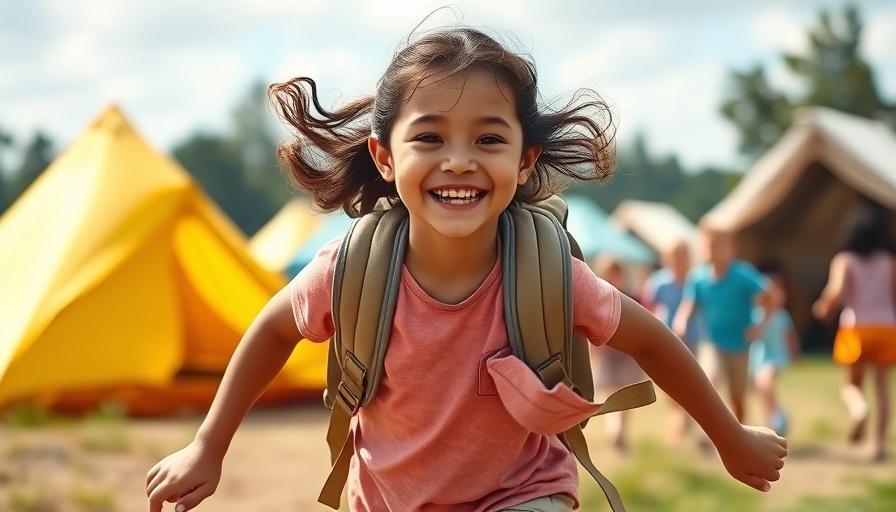 Benefits of Summer Camp: Joyful young girl enjoying outdoor activities.