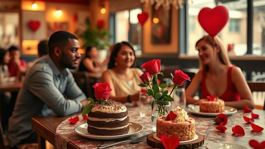 Dominican Valentine’s Day celebration with desserts and group gathering