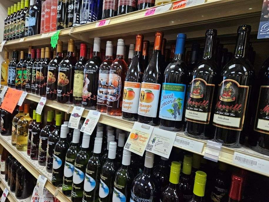 wine selection at on the rox liquors amherst new york