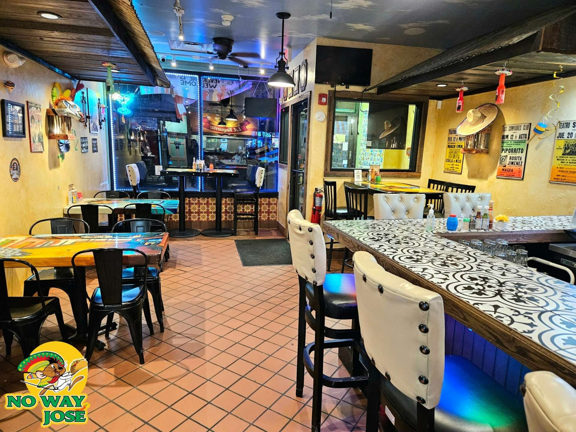No Way Jose dining area Mexican restaurant in Elmwood Village Buffalo NY