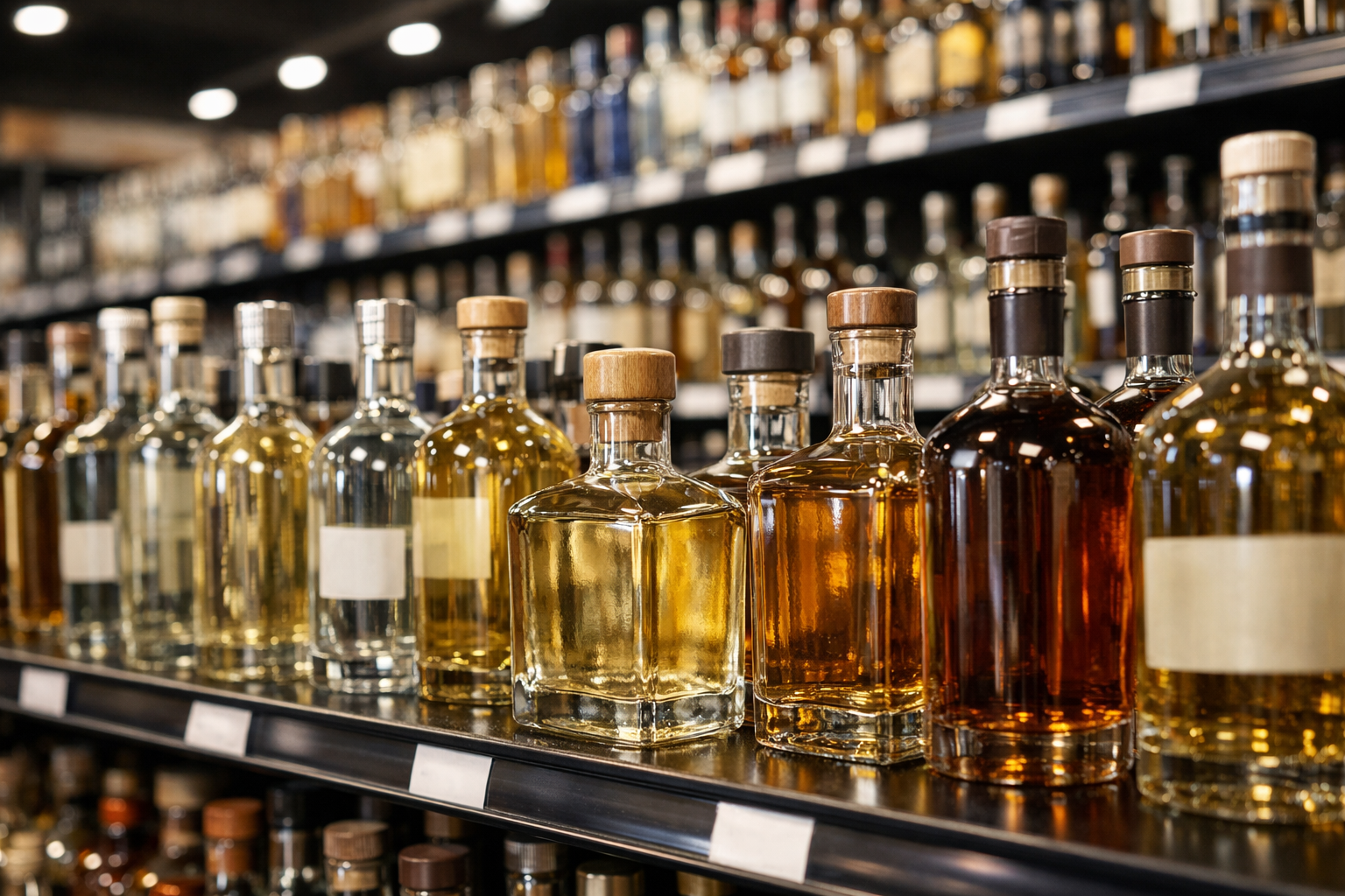 tequila selection at liquor store in Amherst NY