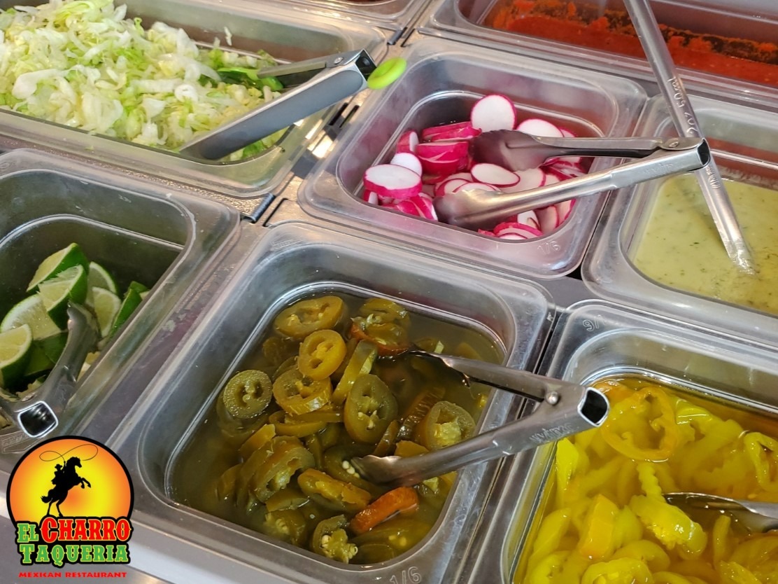 taco bar toppings at taqueria el charro niagara falls new york
