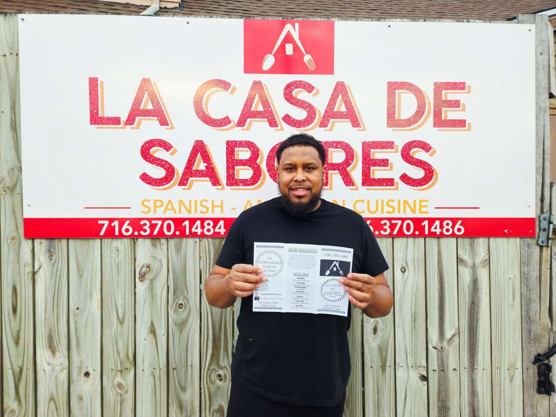Carlos Cabrera at La Casa de Sabores in Buffalo, NY