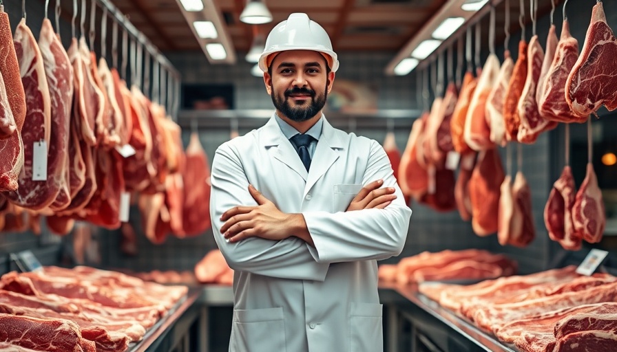 Exploring Argentinian beef cuts in a butcher shop.
