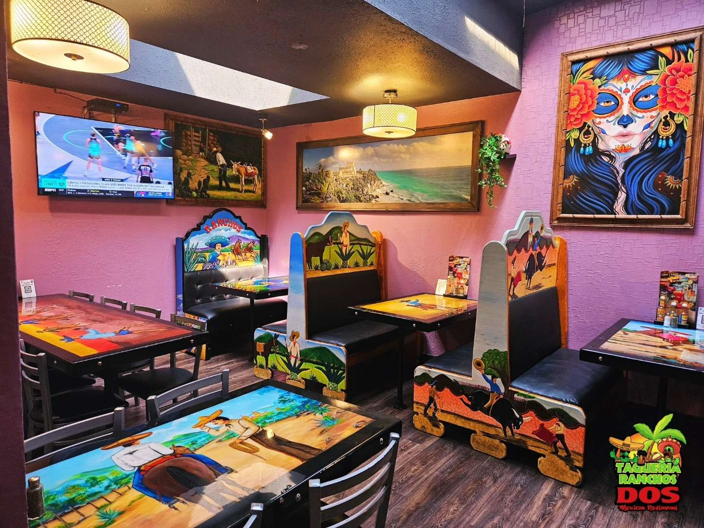 dining area at Taqueria Ranchos Dos in Downtown Buffalo NY